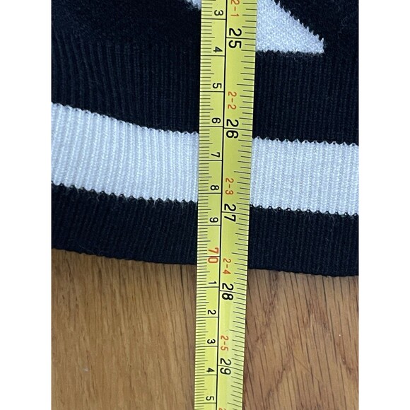 BALTIC BORN Leroy Houndstooth Knit Cardigan Medium Black White NEW Sweater Fall - Picture 9 of 9